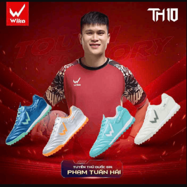 Giày đá banh Wika Tuấn Hải TH10, Giày sân cỏ nhân tạo