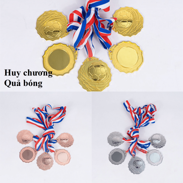 Huy Chương Iwin hình Quả Bóng Đá, chất liệu hợp kim cao cấp