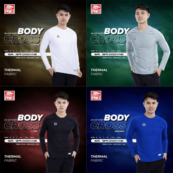 Áo Body Thể Thao Riki Cross co giãn 4 chiều