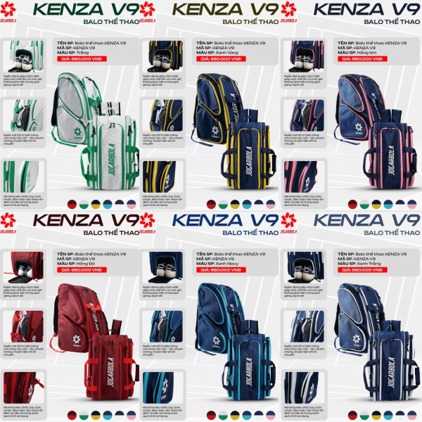 Balo Thể Thao Jogarbola Kenza V9 Chính hãng